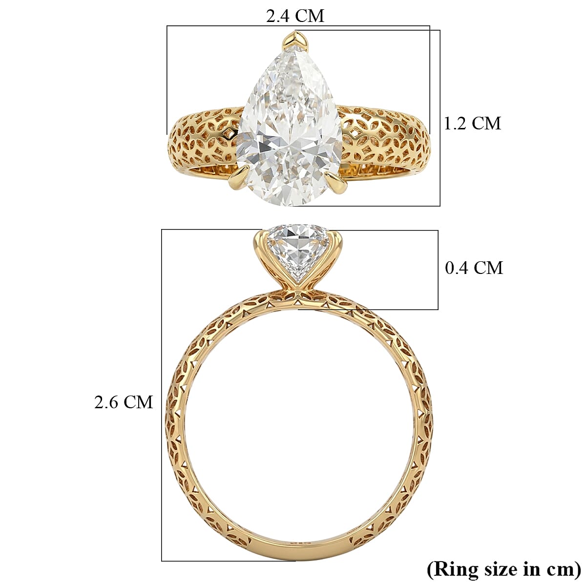 Mirage Collection - D'Joy Moissanite Solitaire Ring in Sterling Silver