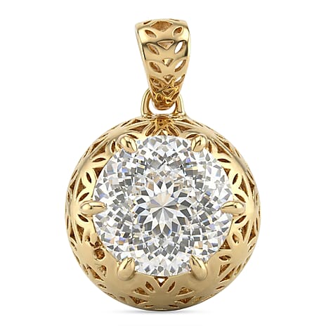 D'Joy Moissanite Pendant Sterling Silver  2.000  Ct.