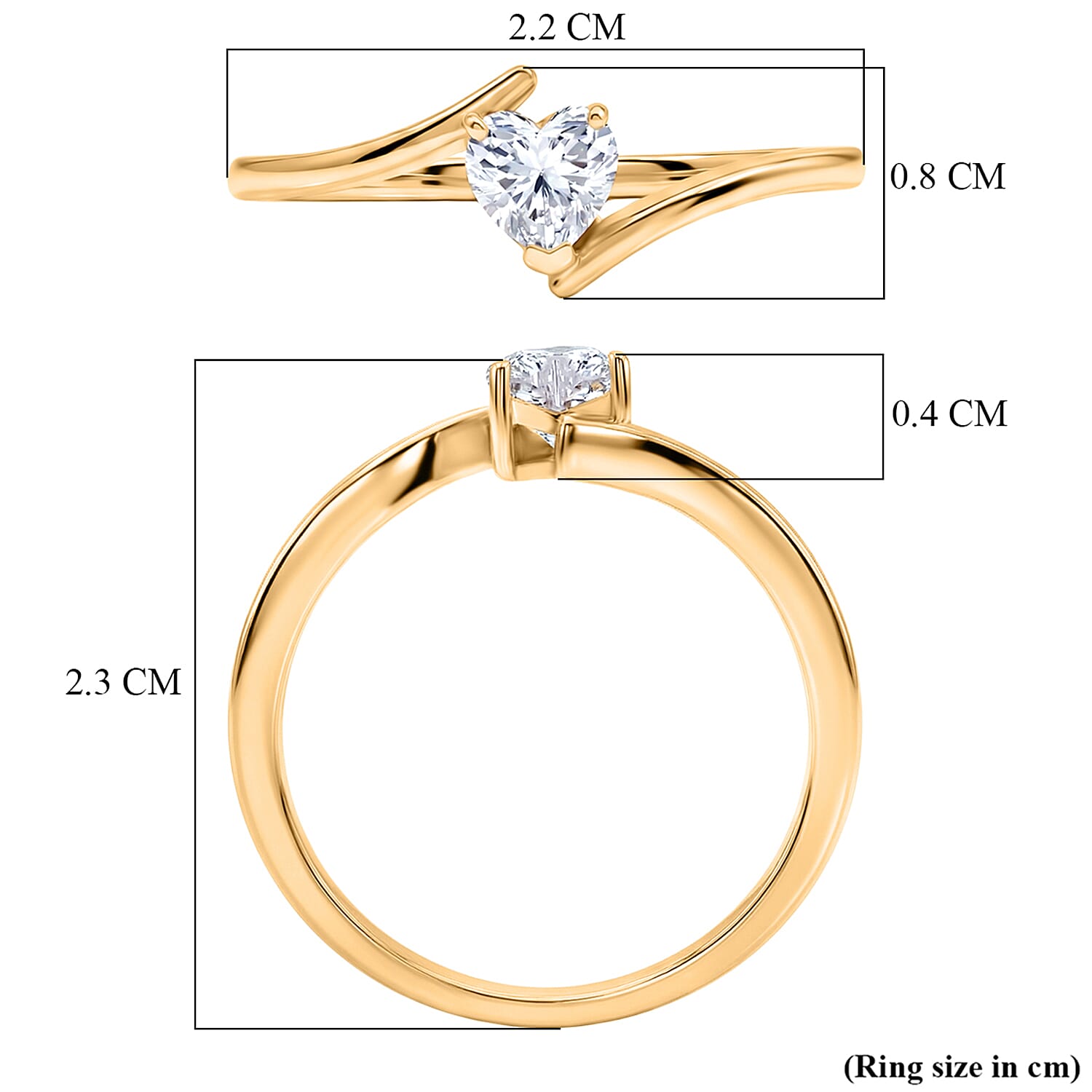 Royal Bali Collection - Moissanite Bypass Ring in Sterling Silver