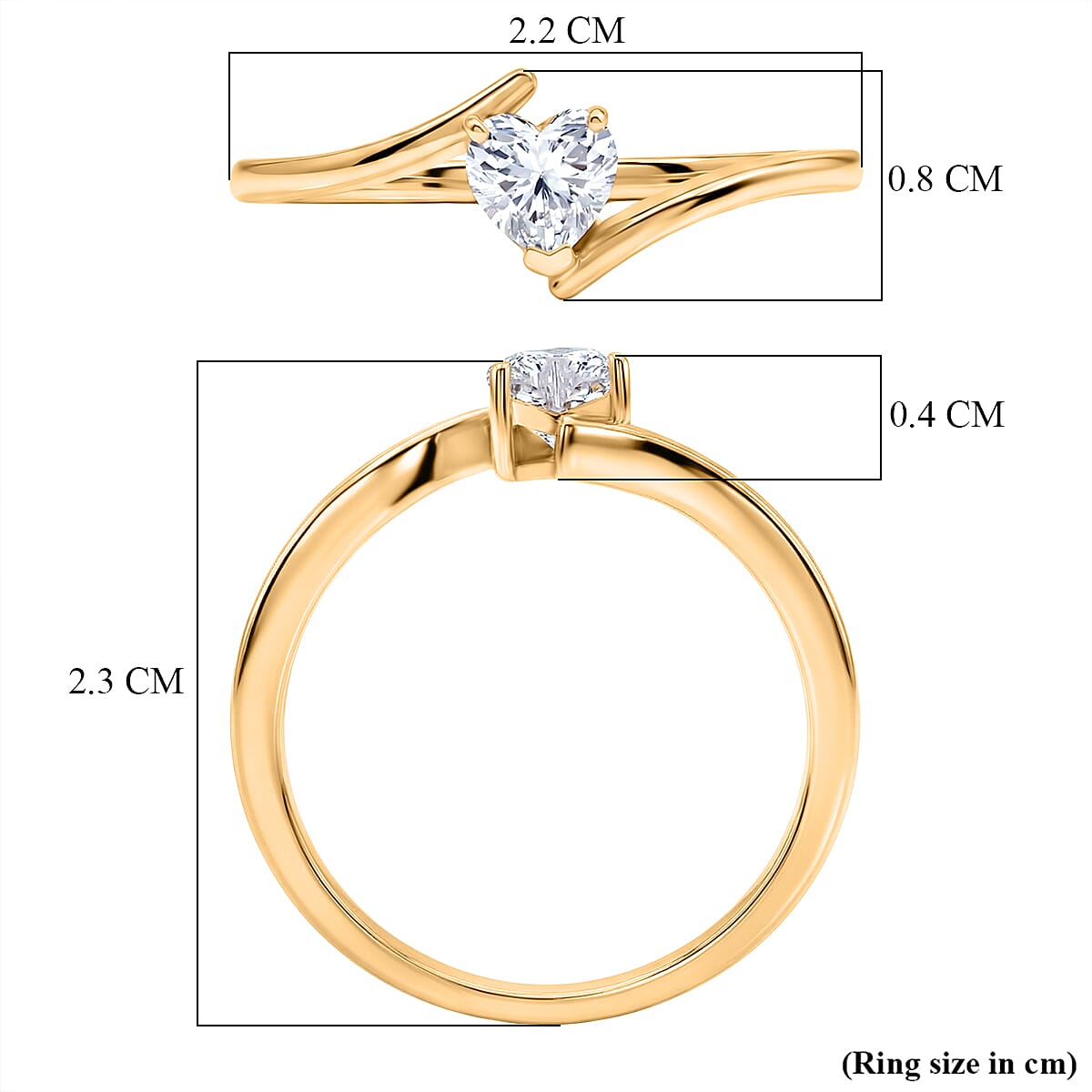 Royal Bali Collection - Moissanite Bypass Ring in Sterling Silver