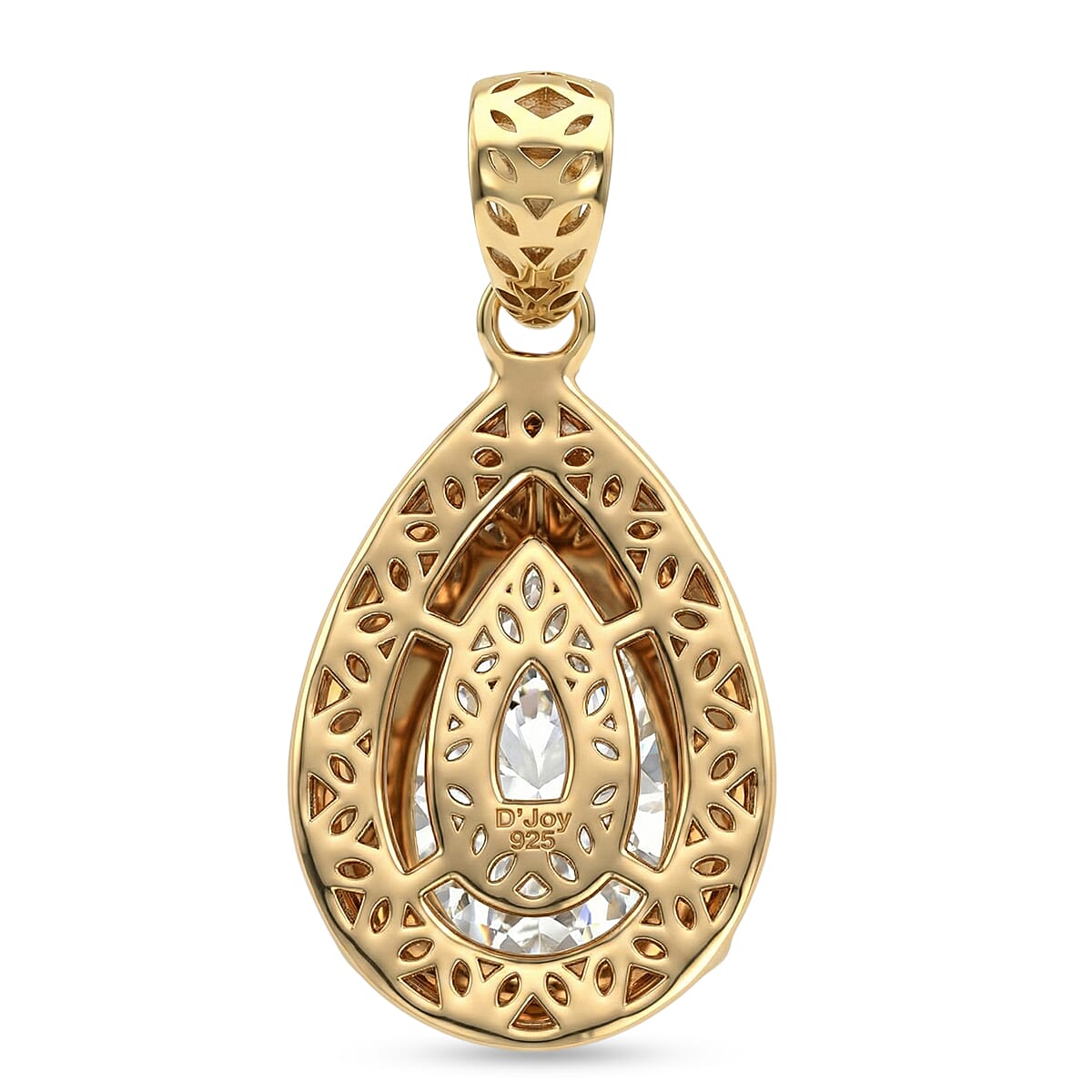 D'Joy Moissanite Pendant Sterling Silver  2.000  Ct.