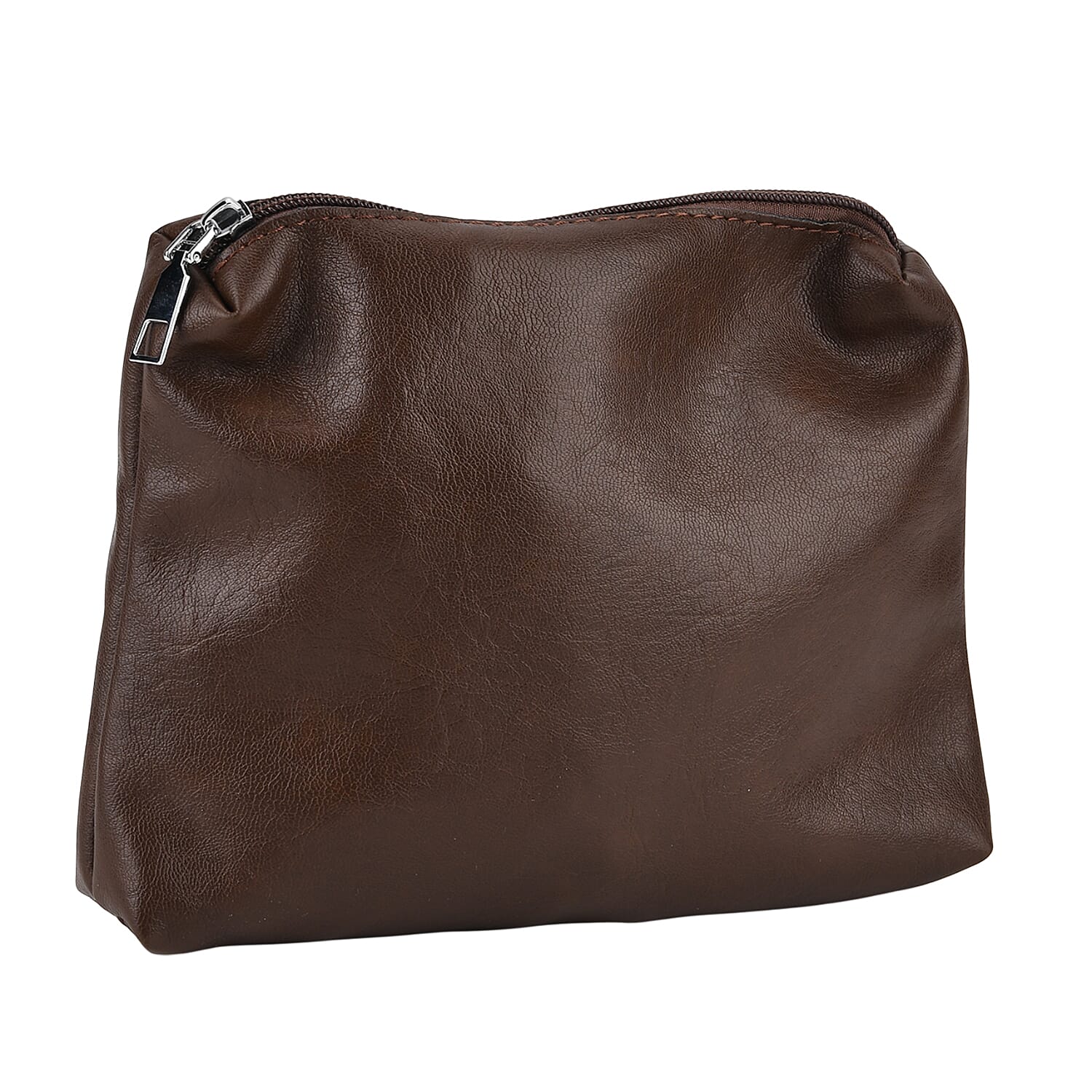 Hobo Multi-Pocket Shoulder Bag With Adjustable Crossbody Strap - Matching Pouch - Coffee