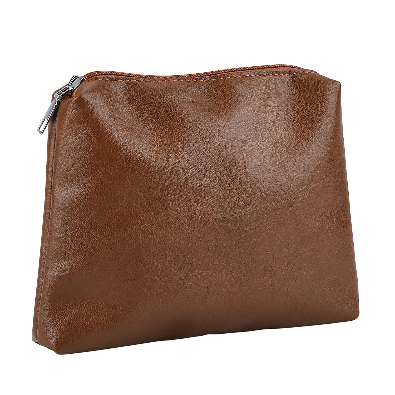 Hobo Multi-Pocket Shoulder Bag With Adjustable Crossbody Strap - Matching Pouch - Brown