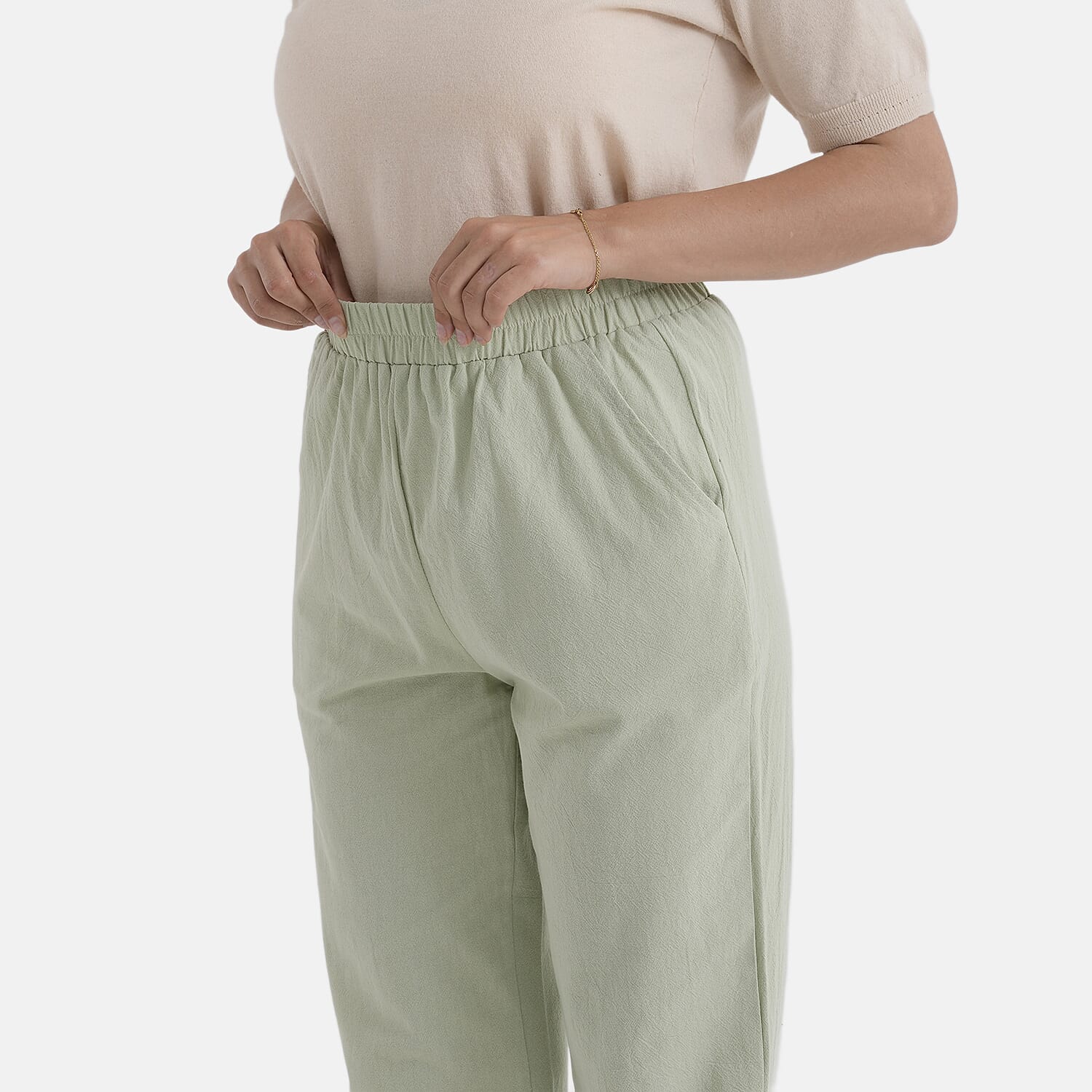 & Maisi Cotton Patterned Jean and Pant/Trouser 