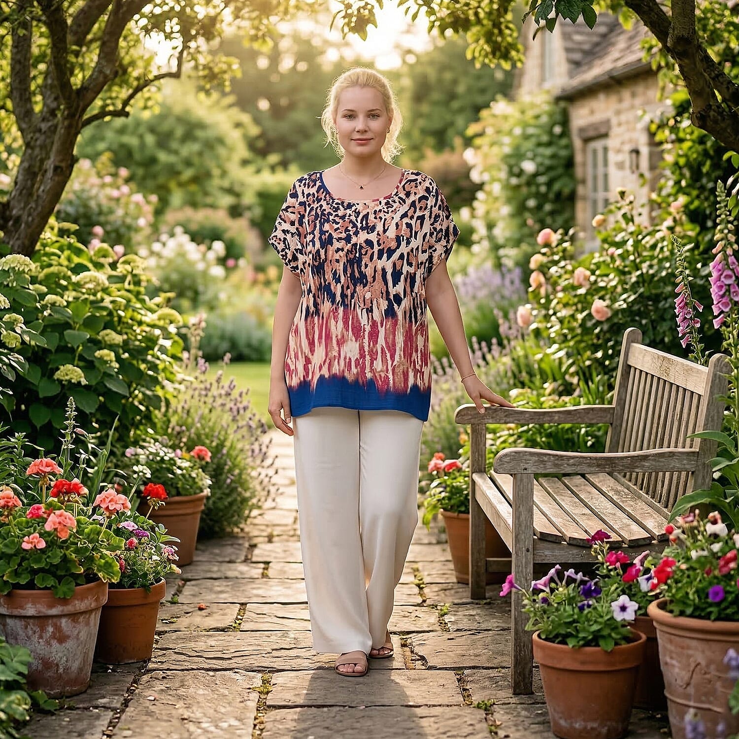 Styled-By-Printed-Top-Size-One-Size-Black