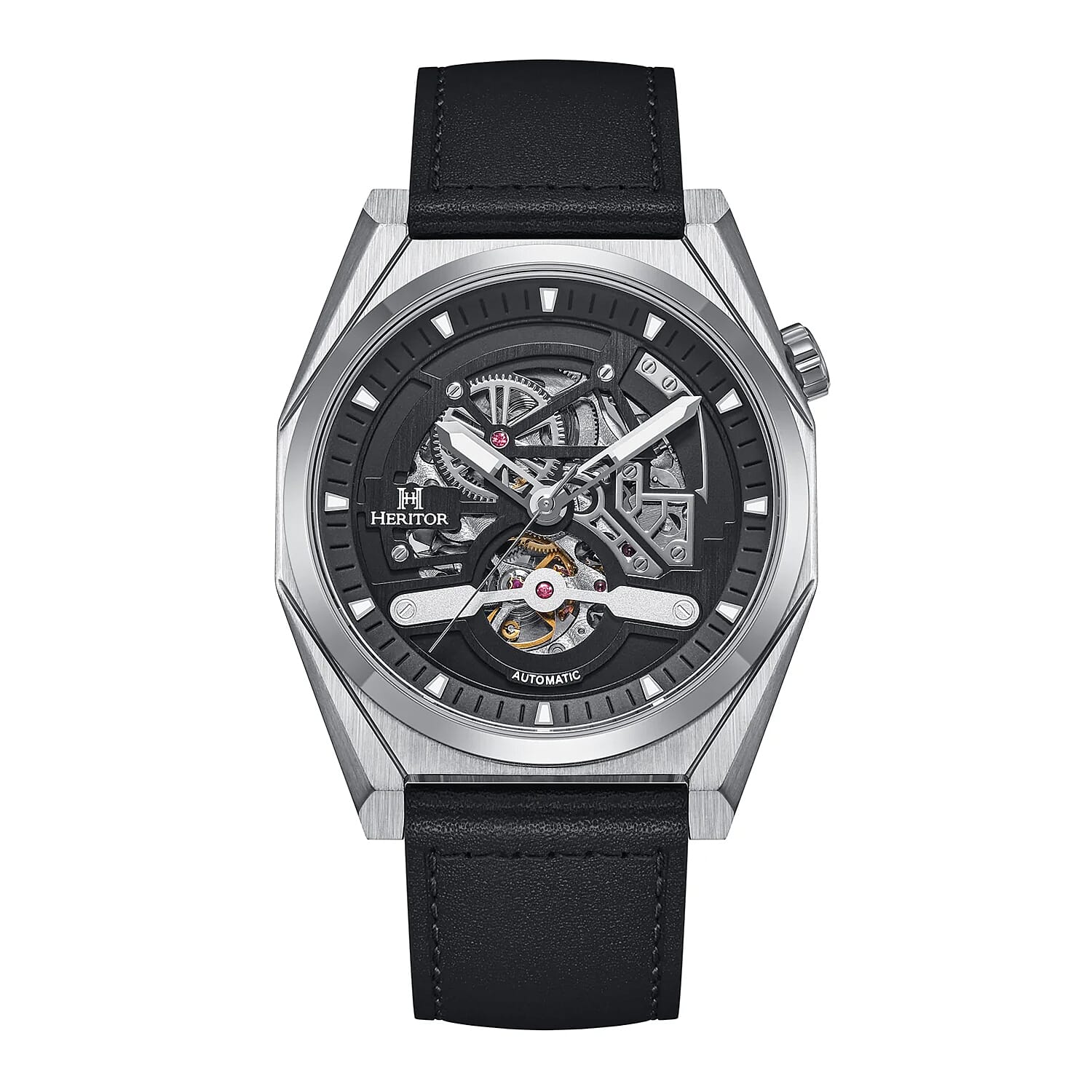 Heritor-Automatic-Mens-Watch-in-Stainless-Steel-Black