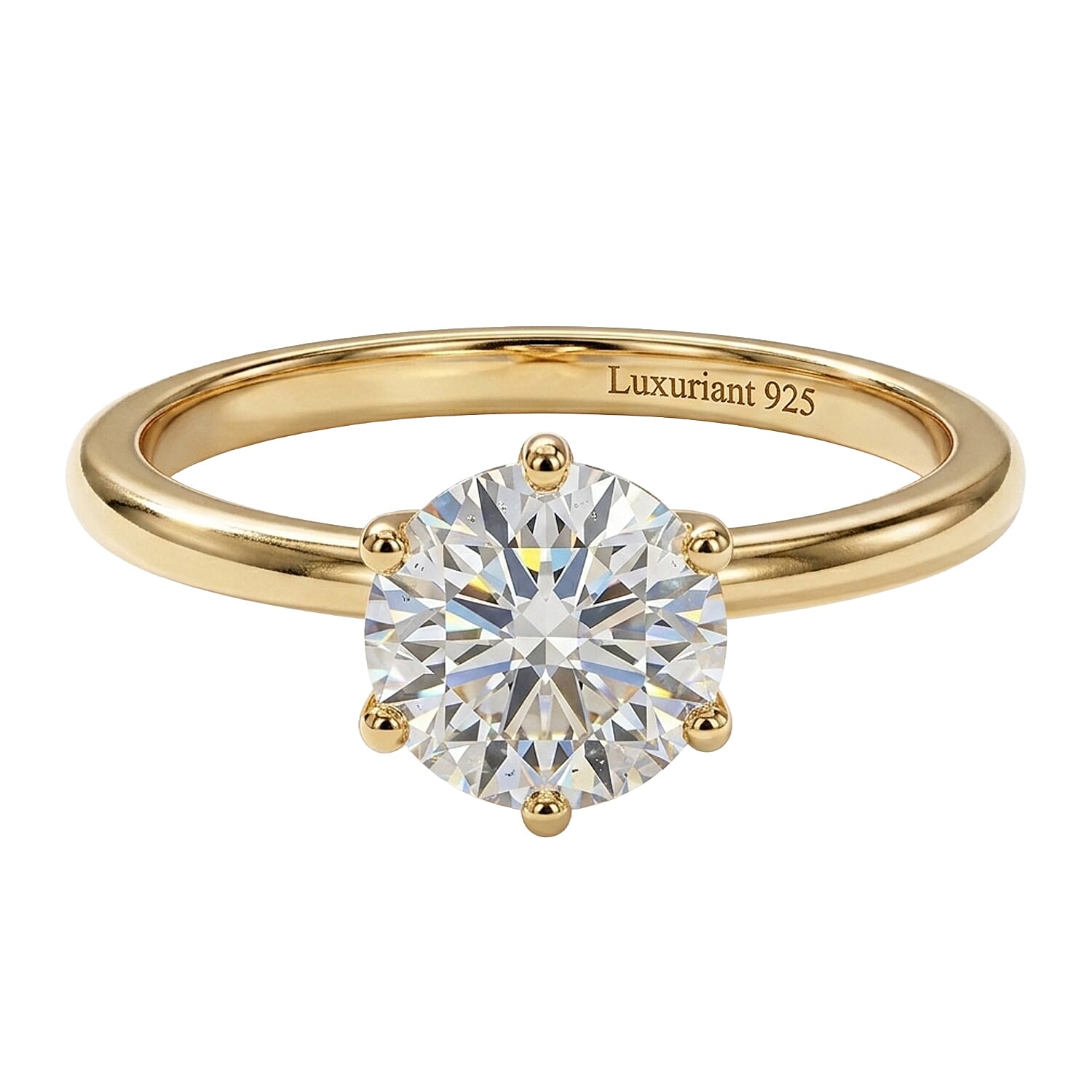 Luxuriant SI/GH Lab Grown Diamond Solitaire Ring in Sterling Silver 1.00 Ct.
