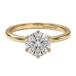 LUXURIANT 1 Ct. Lab Grown Diamond Solitaire Ring in Sterling Silver
