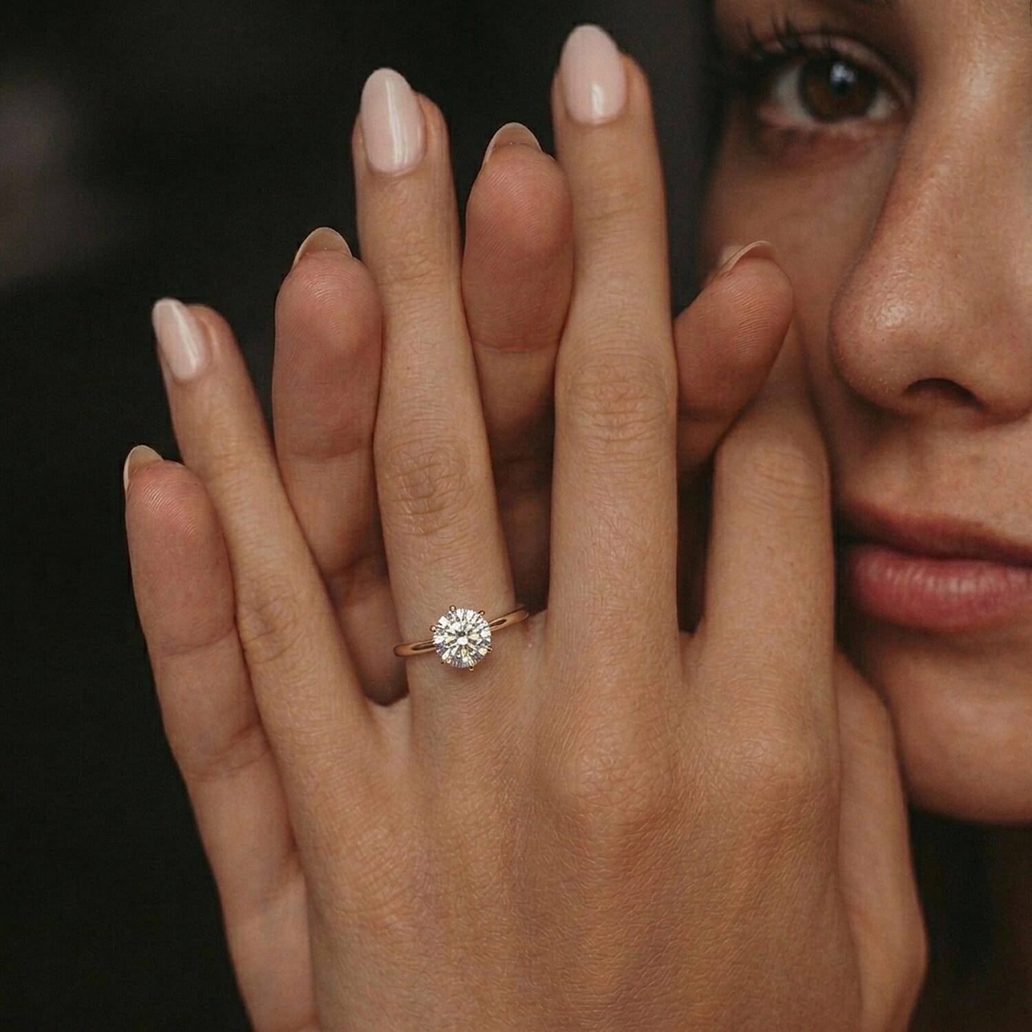 Luxuriant SI/GH Lab Grown Diamond Solitaire Ring in Sterling Silver 1.00 Ct.