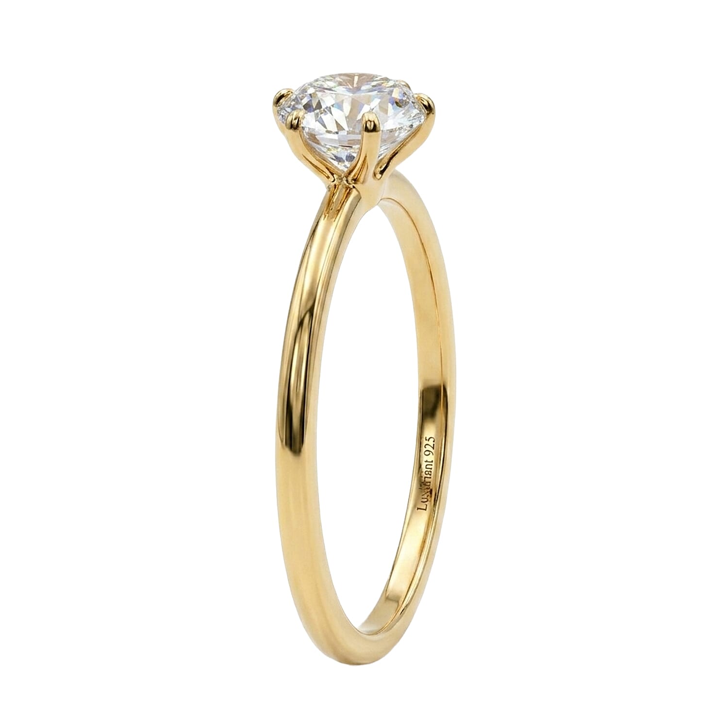 Luxuriant SI/GH Lab Grown Diamond Solitaire Ring in Sterling Silver 1.00 Ct.