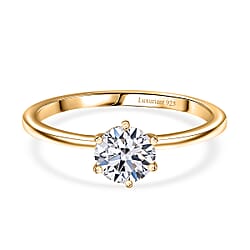 Luxuriant SI/GH Lab Grown Diamond Solitaire Ring in Sterling Silver 1.00 Ct.