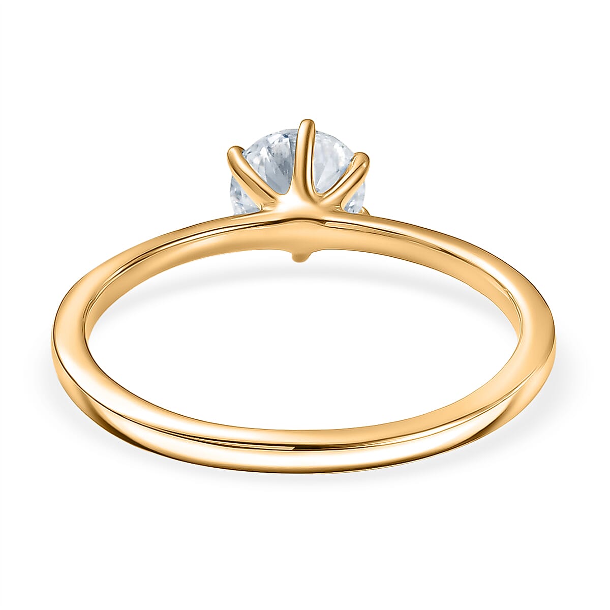 Luxuriant SI/GH Lab Grown Diamond Solitaire Ring in Sterling Silver 1.00 Ct.