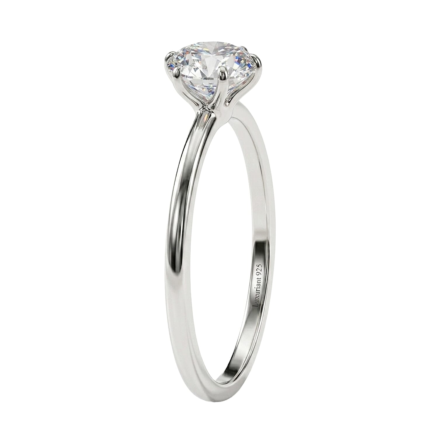 Luxuriant SI/GH Lab Grown Diamond Solitaire Ring in Sterling Silver 1.00 Ct.