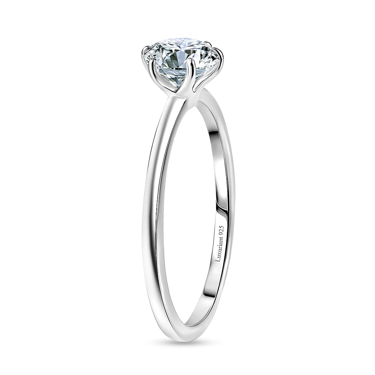 Luxuriant SI/GH Lab Grown Diamond Solitaire Ring in Sterling Silver 1.00 Ct.