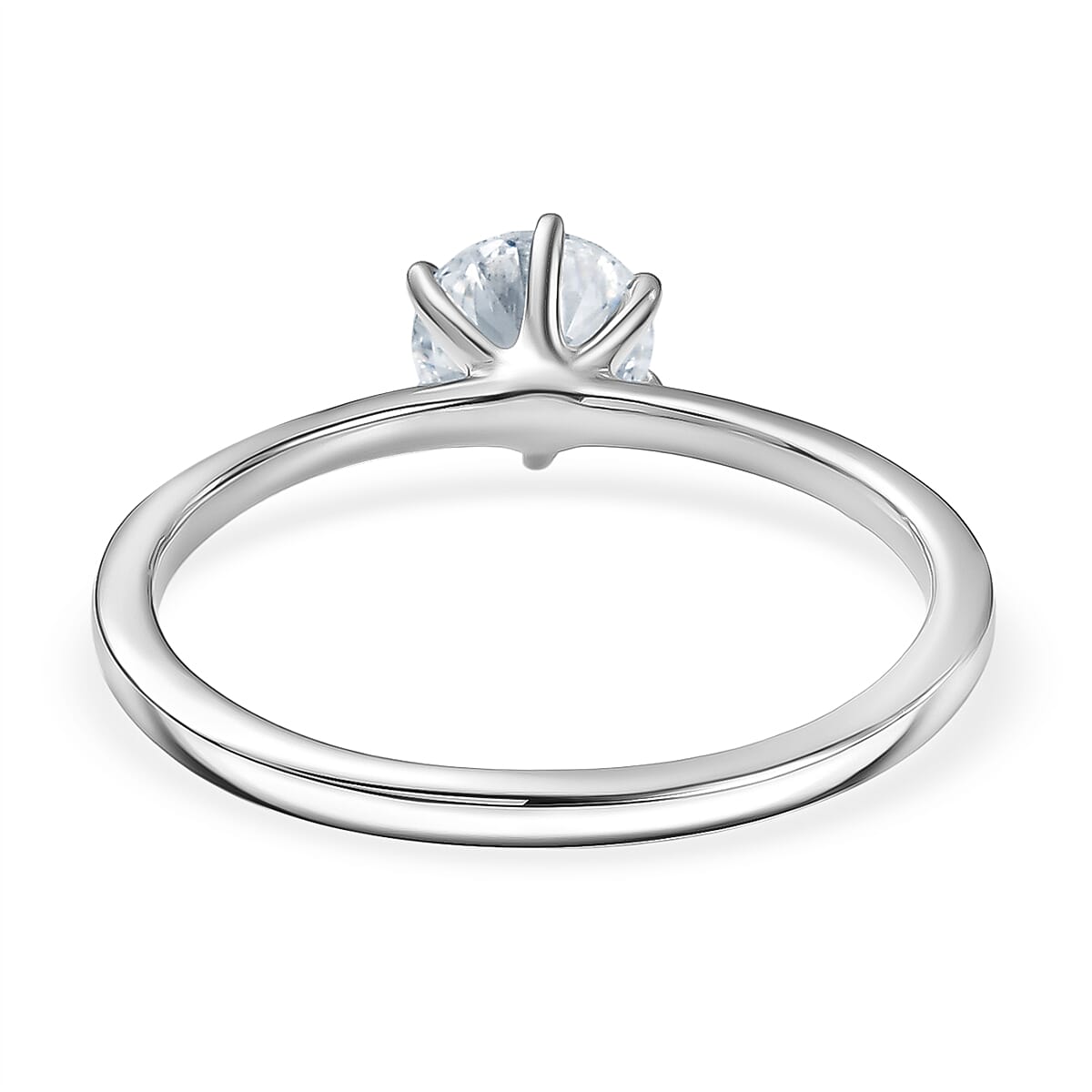 Luxuriant SI/GH Lab Grown Diamond Solitaire Ring in Sterling Silver 1.00 Ct.