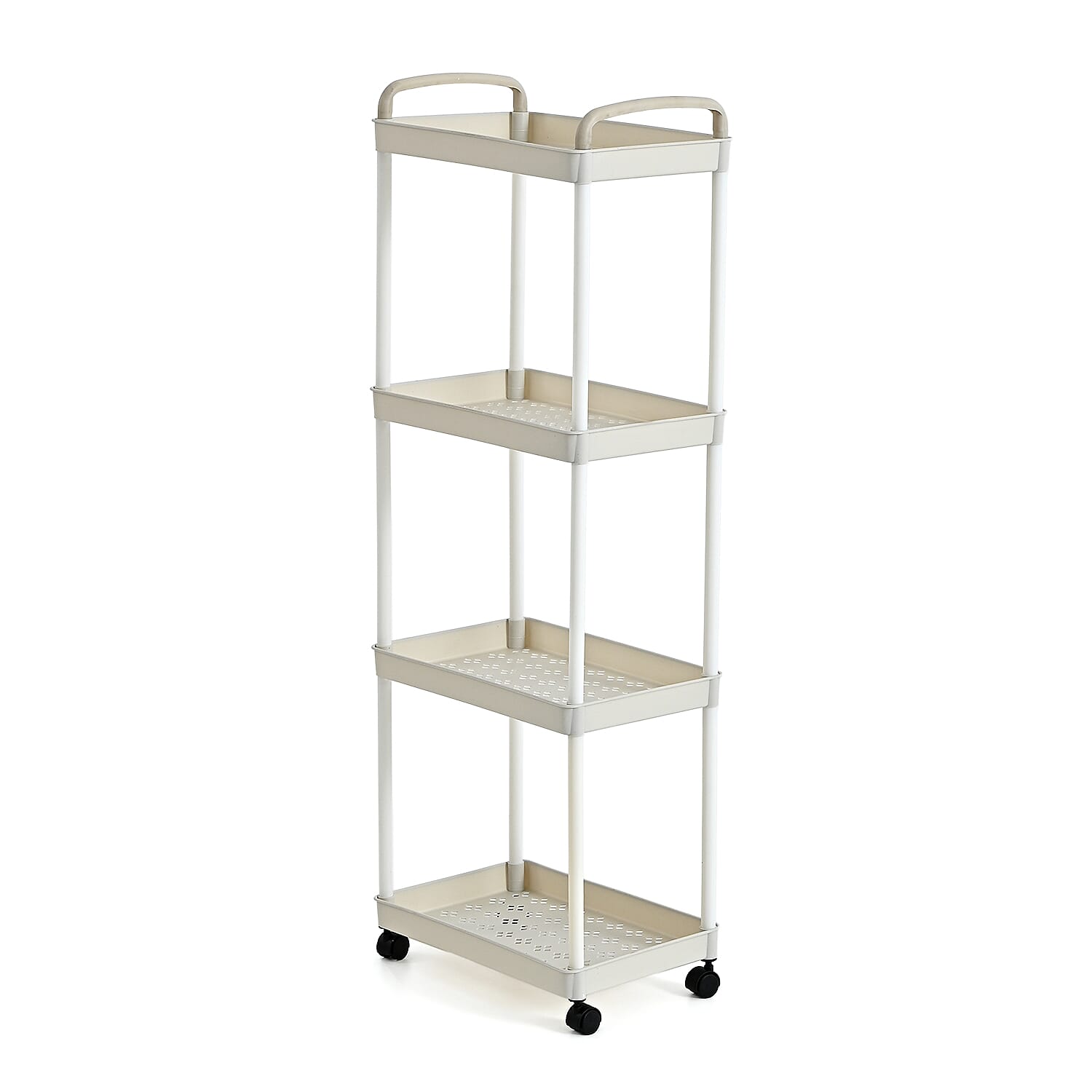 Patterned Organiser (Size 30x20x83 cm) - White - White