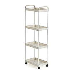 Patterned Organiser (Size 30x20x83 cm) - Black - White
