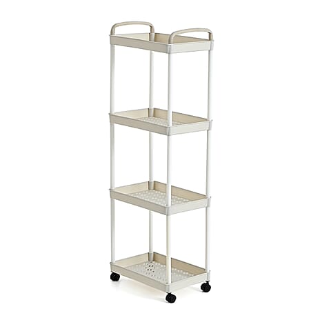Patterned Organiser (Size 30x20x83 cm) - White - White