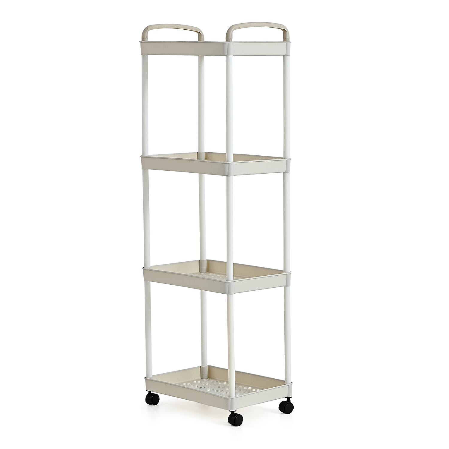 Patterned Organiser (Size 30x20x83 cm) - White - White