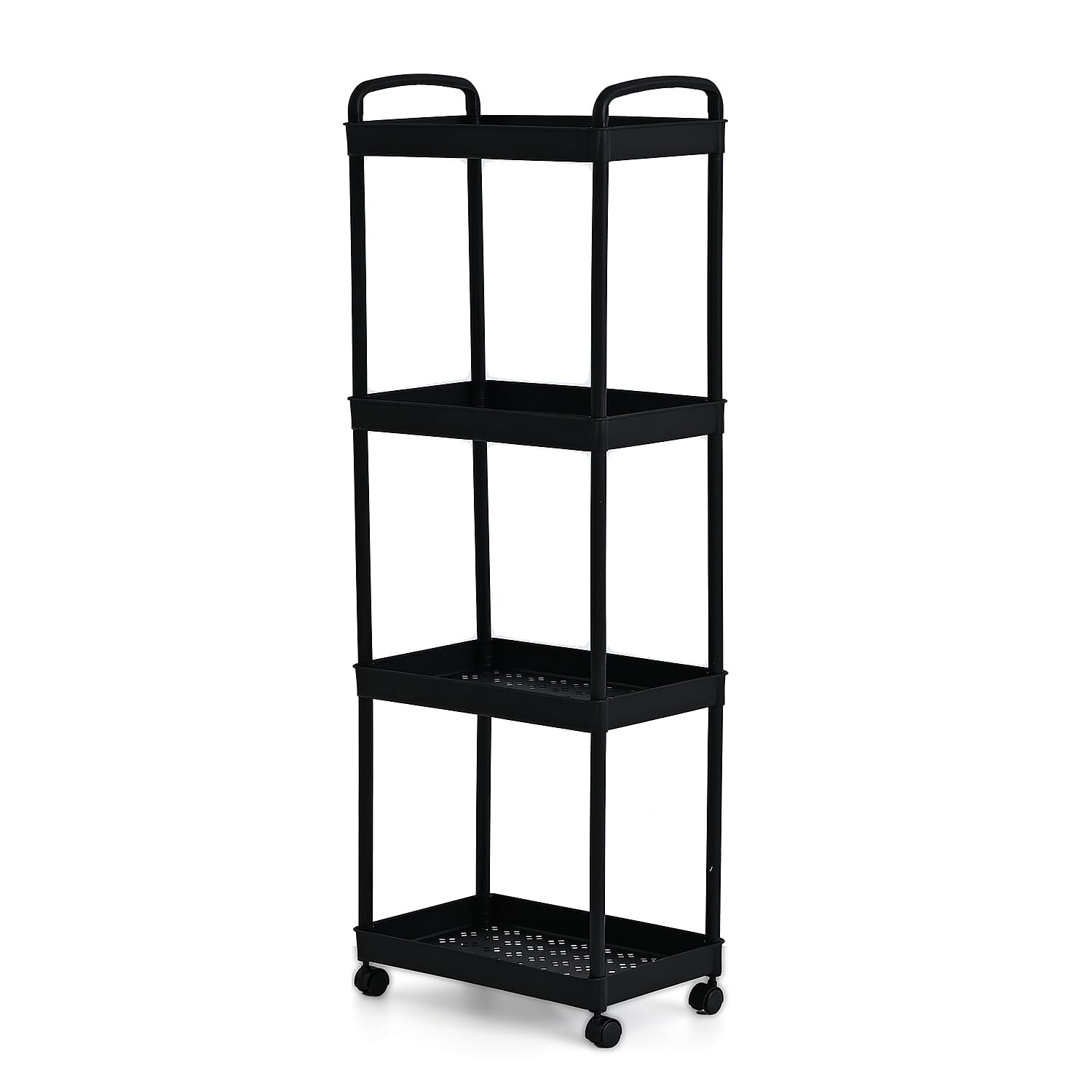 Patterned Organiser (Size 30x20x83 cm) - Black - White