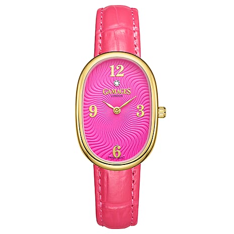 Gamages Of London Swiss Quartz Ladies Watch in Stainless Steel - Blue