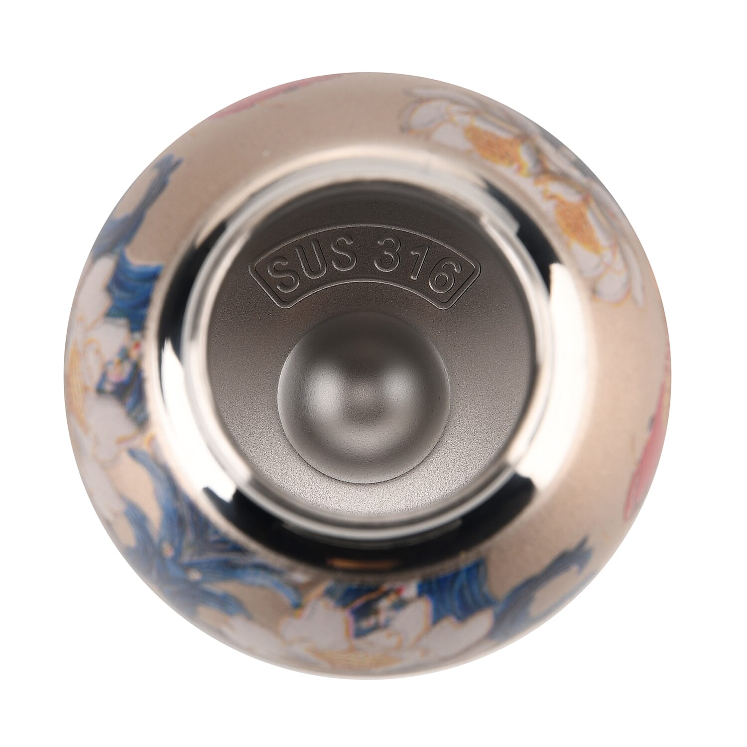 Livmore - Insulated Bottle Made Of 316L Stainless Steel With Double Wall And Koi And Lotus Design - For Hot And Cold Drinks - 260mL