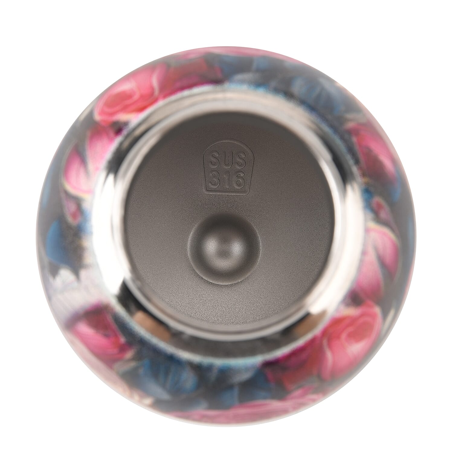 Livmore - Insulated Bottle Made Of 316L Stainless Steel With Double Wall And Rose Design - For Hot And Cold Drinks - 260mL