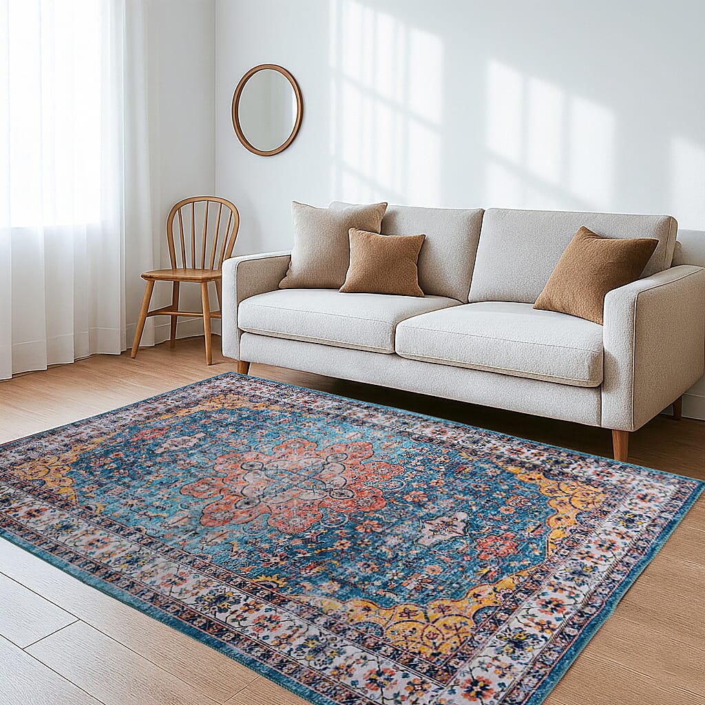 LIVMORE Traditional Medallion Pattern (Size 120x180 cm) - Multi Colour