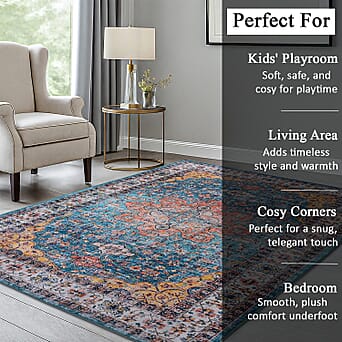 https://tjcuk.sirv.com/Products/84/3/8434266/LIVMORE-Patterned-Rug-and-Door-Mat-Size-120x1-cm-Multi-Color-Brown_8434266_3.jpg?w=342&h=342