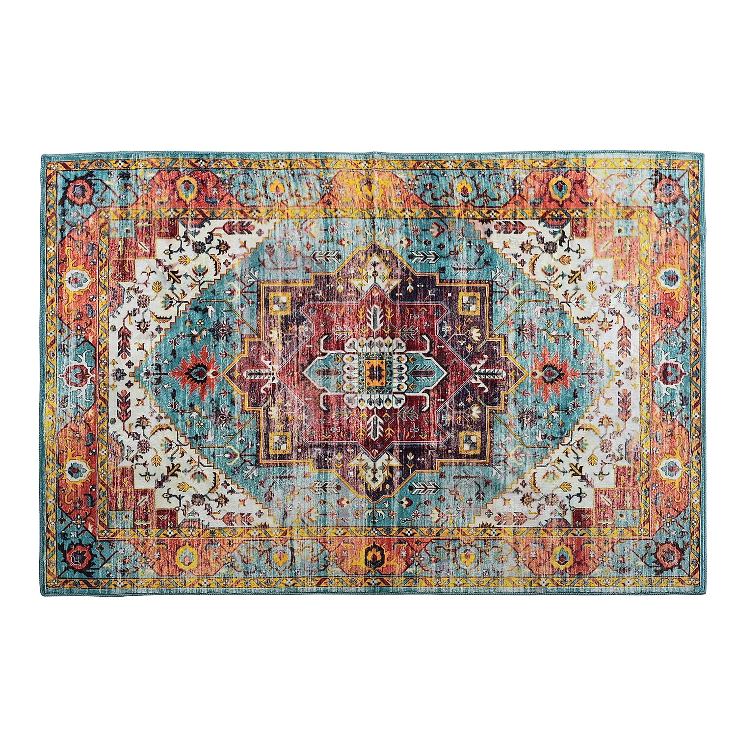 LIVMORE Traditional Medallion Pattern (Size 120x180 cm) - Red