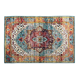 LIVMORE Palm Sketch Pattern Rug (Size 120x180 cm) - White