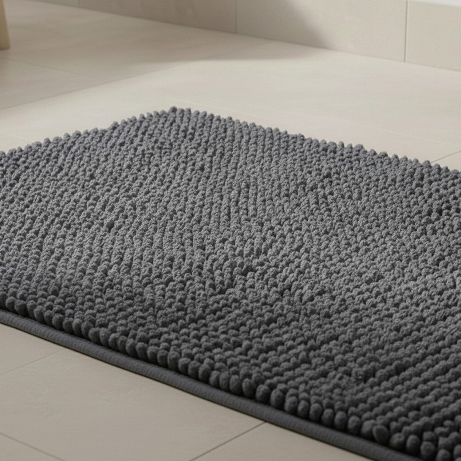 Ultra-Absorbent Noodle Bathmat (60 x 40 cm) - Grey