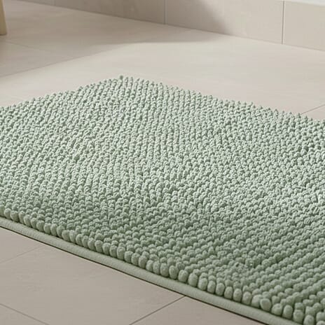 Ultra-Absorbent Noodle Bathmat (60 x 40 cm) - Green