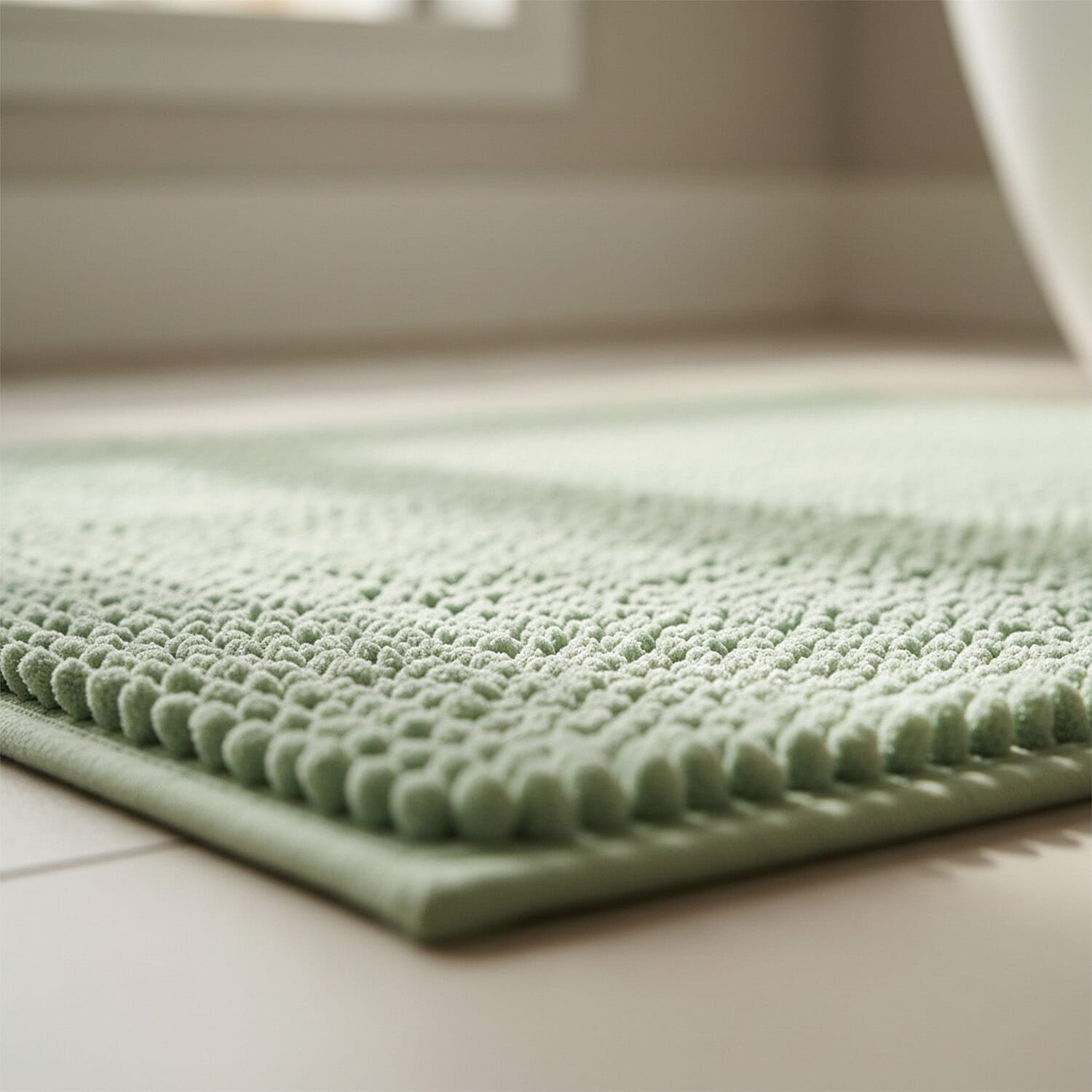 Ultra-Absorbent Noodle Bathmat (60 x 40 cm) - Green
