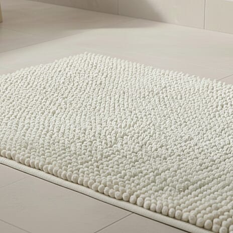 Ultra-Absorbent Noodle Bathmat (60 x 40 cm) - Beige