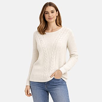 https://tjcuk.sirv.com/Products/84/3/8434628/Pure-And-Natural-Cable-Jumper-Size-18-20-Cream_8434628.jpg?w=342&h=342
