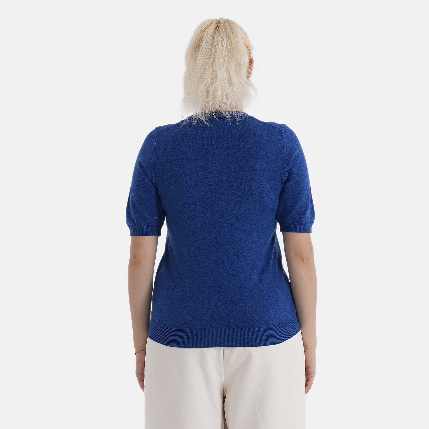 & Maisi Round Neck Short Sleeved Top