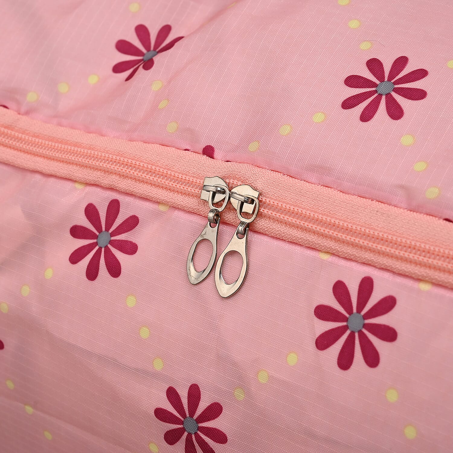 LIVMORE Set of 3 Polka Dot Pattern Storage Bags - Pink