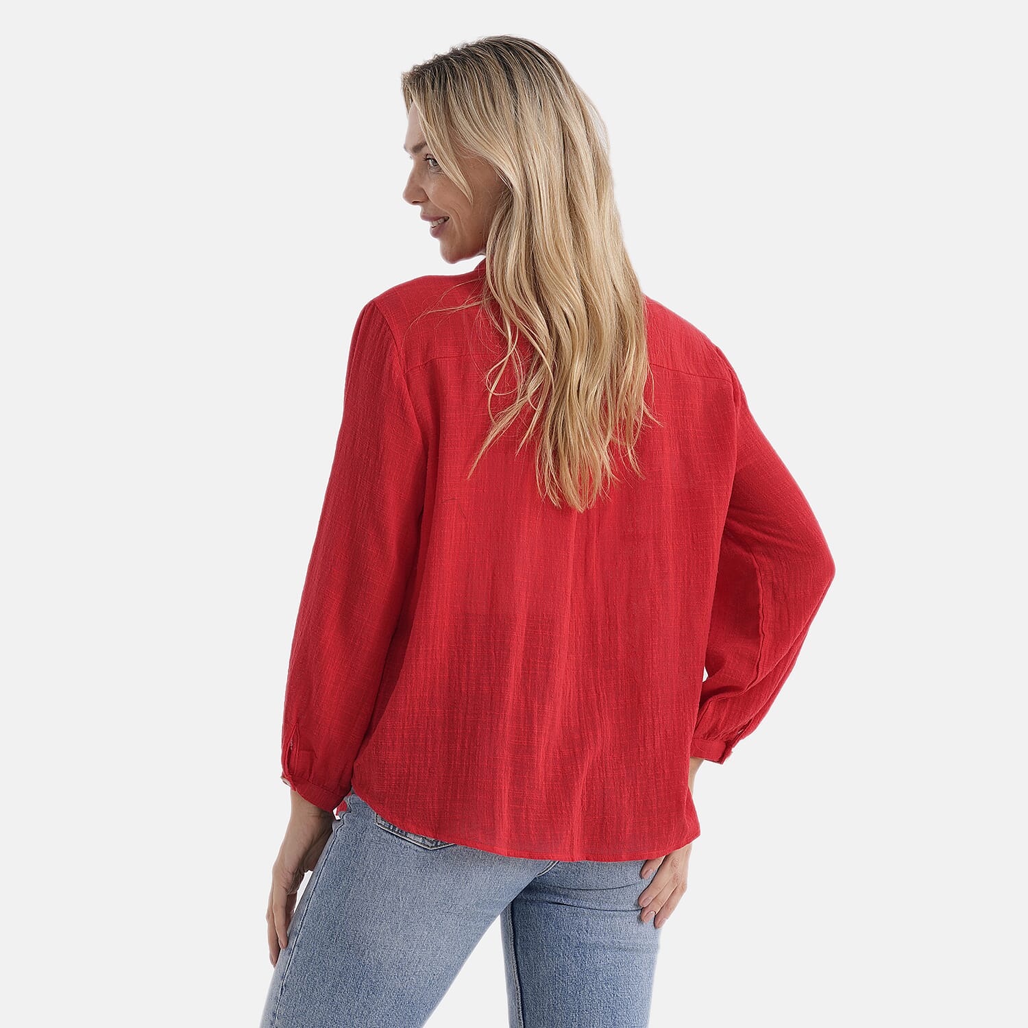 & Maisi Cotton Solid Blouse 