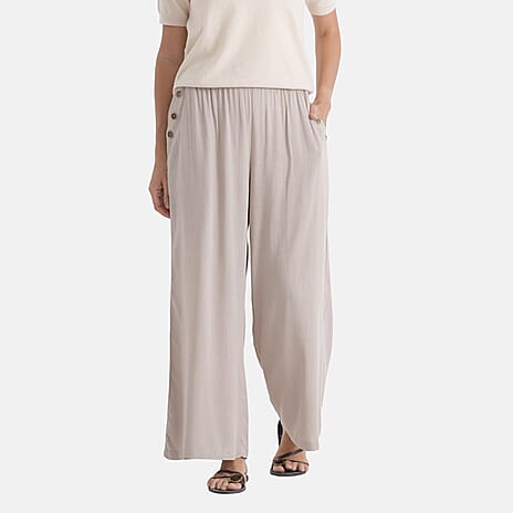 La Marey Patterned Jean and Pant-Trouser (Size - Large) - Beige