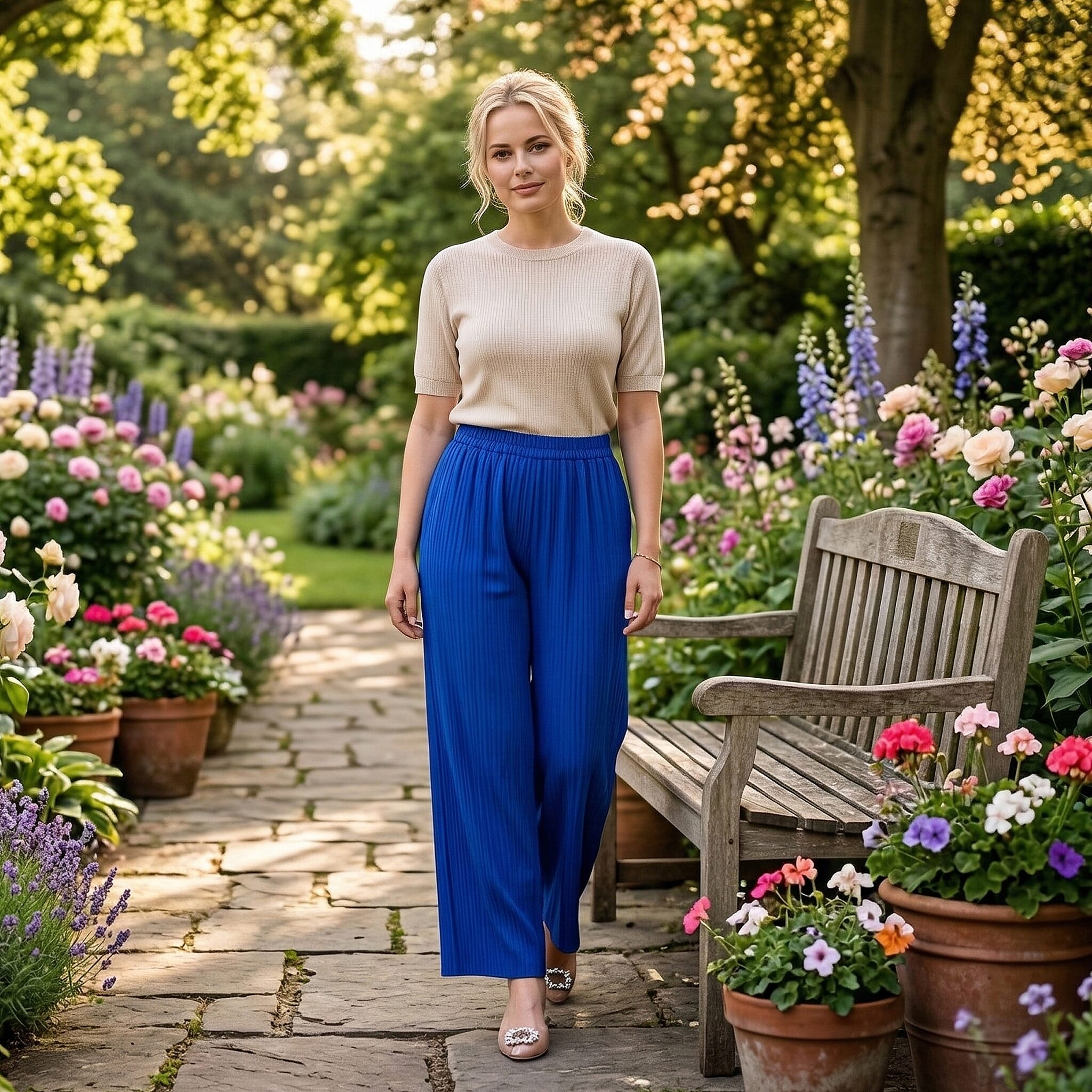 La Marey Patterned Jean and Pant/Trouser