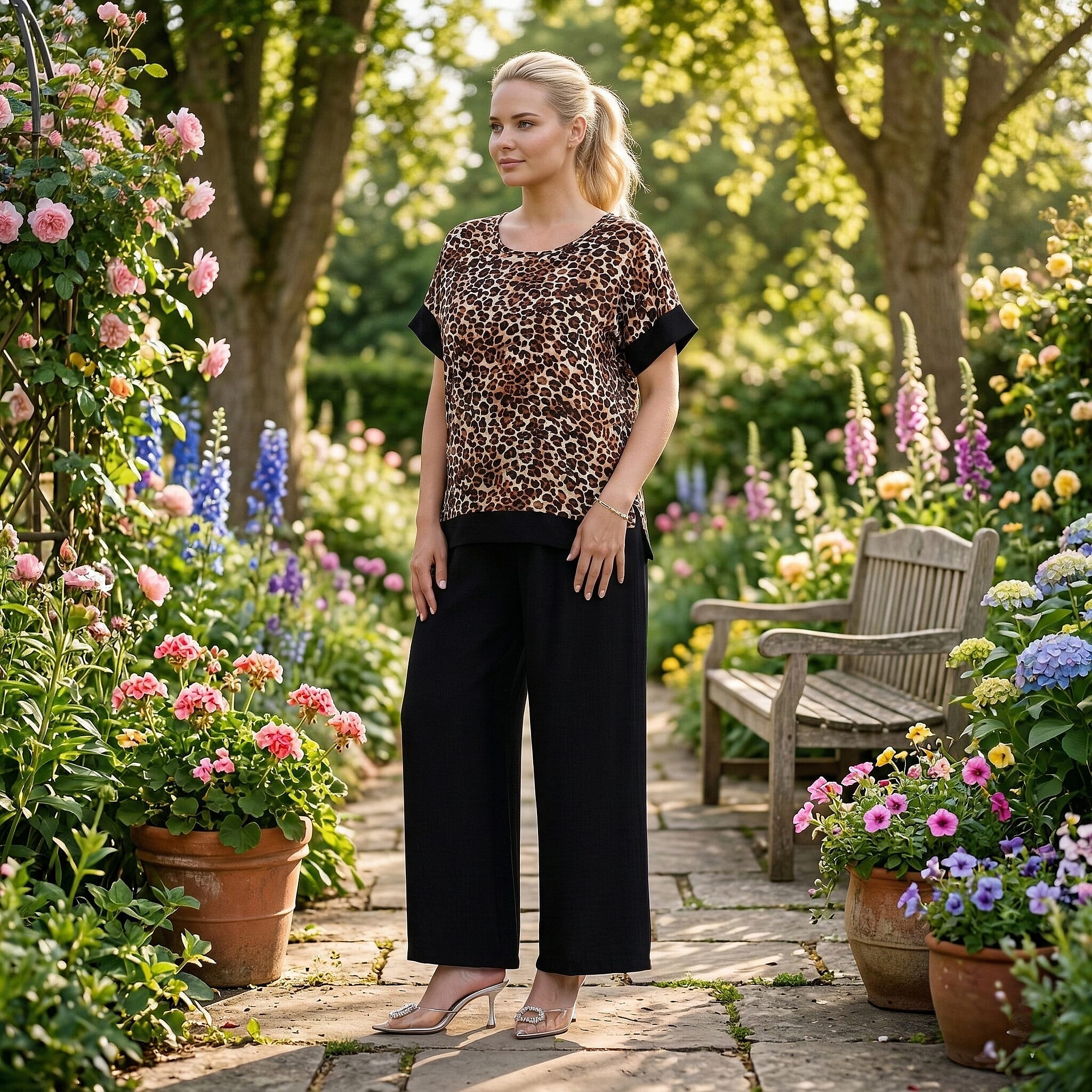 La Marey Printed Blouse