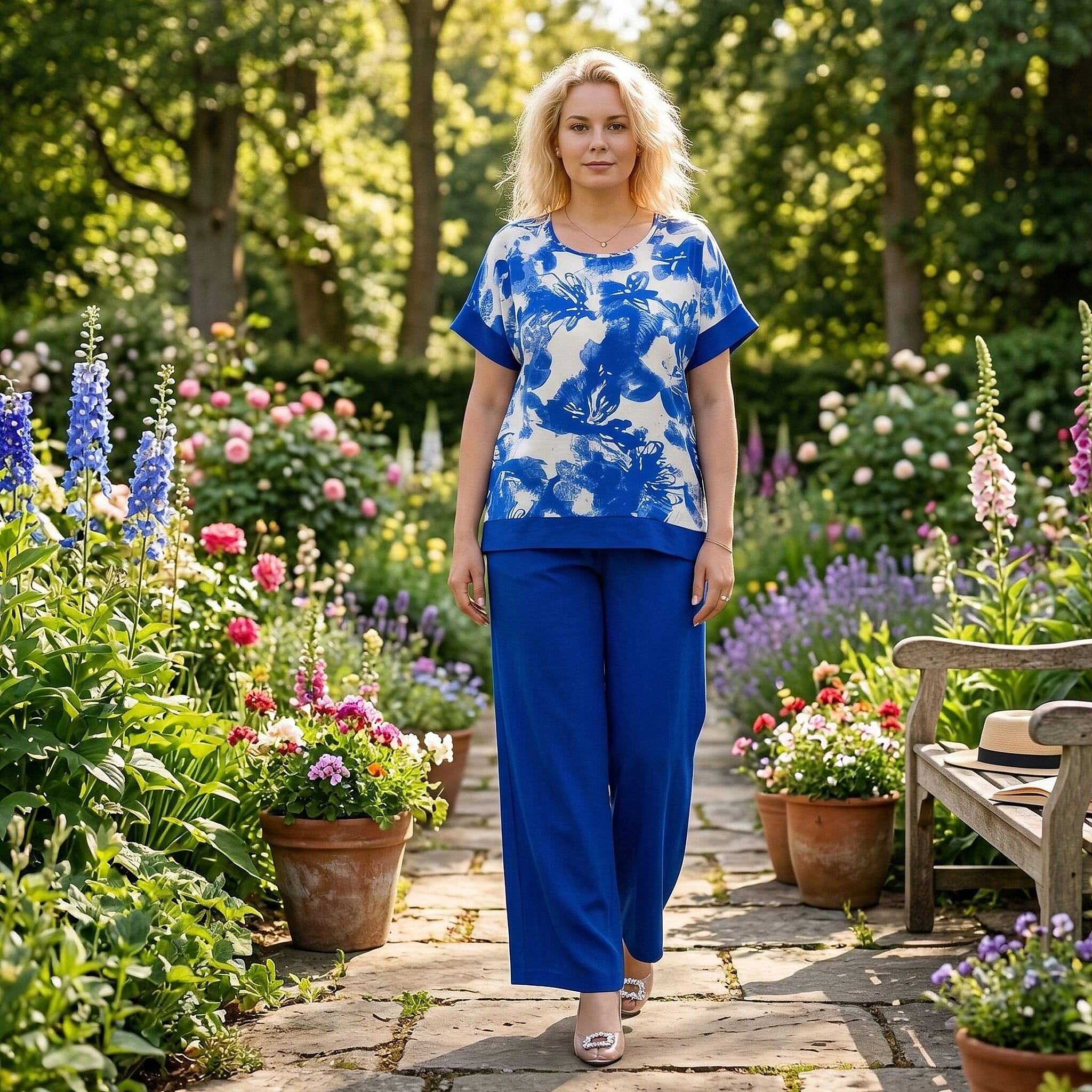 La Marey Printed Blouse