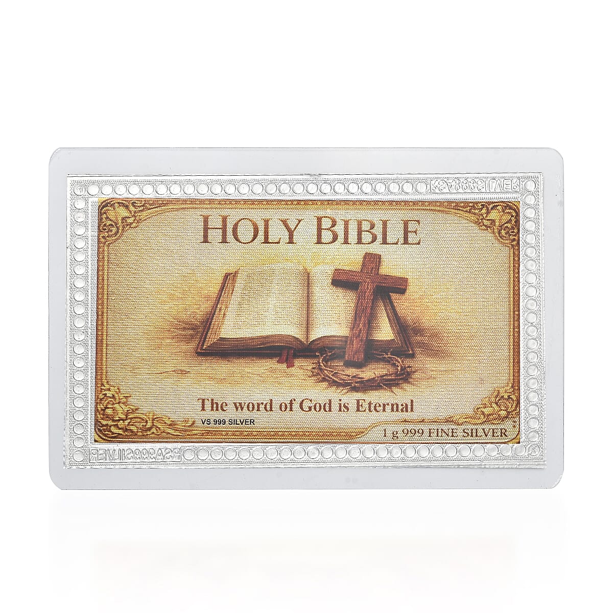 999 Pure Silver (99.9% Purity) Holy Bible Collectible