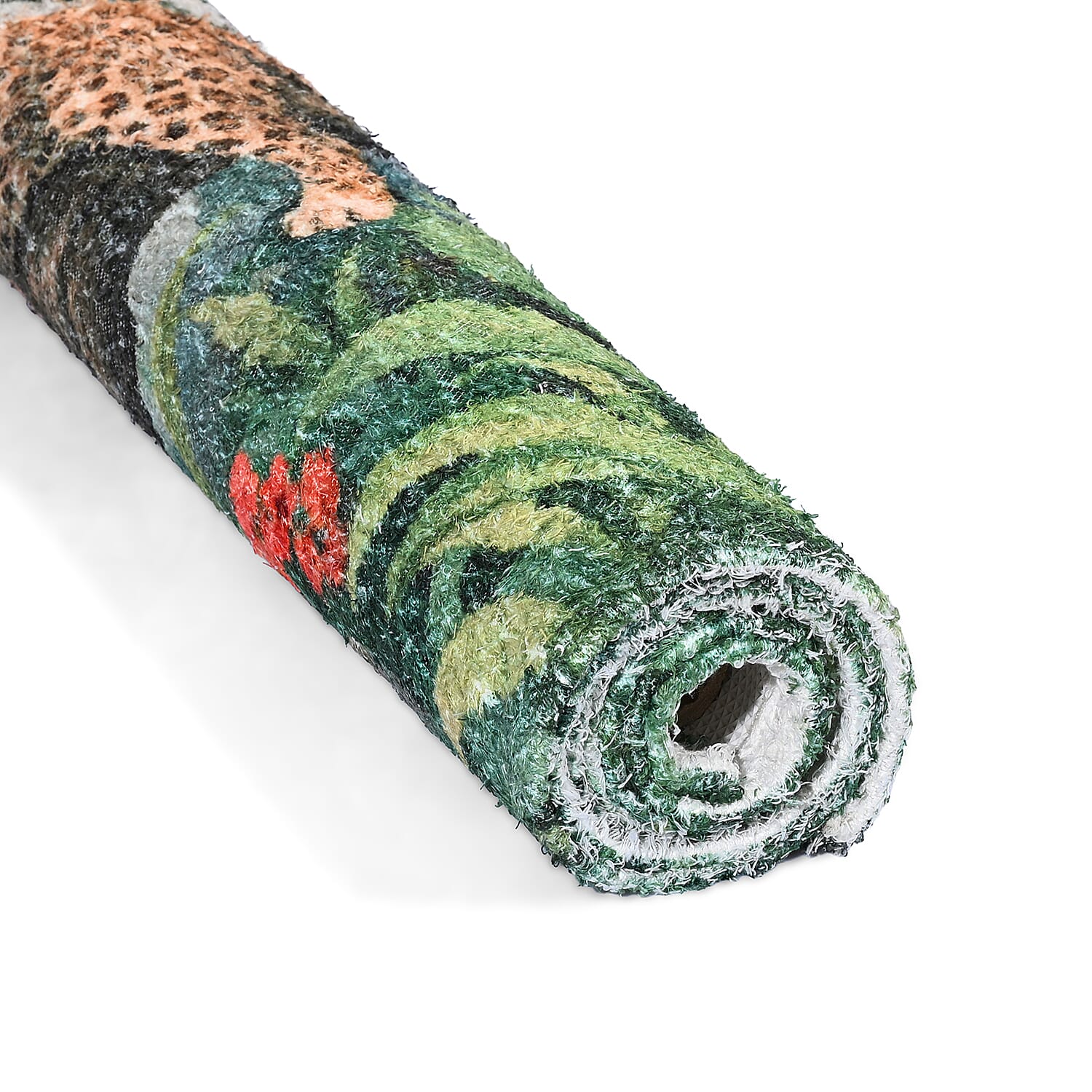 Digital Animal - Woodland Area Printed Anti Skid Rug (120x180cm) - Multicolour