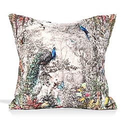 Peacock Digital Printed Cushion Cover (45x45cm) - Multicolour
