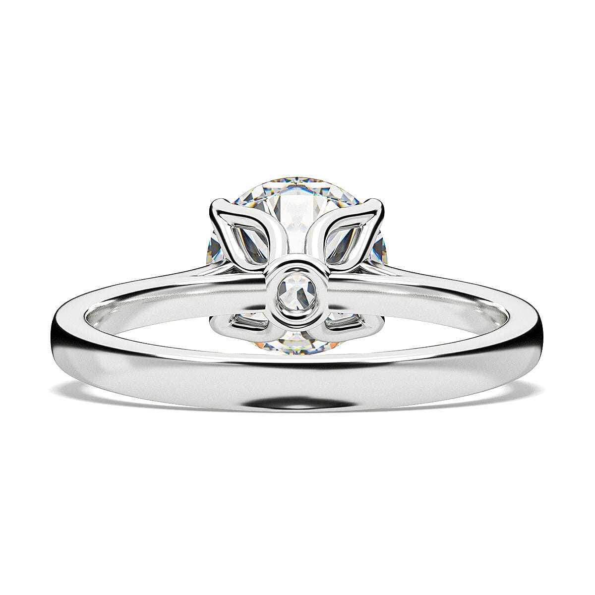 LUXURIANT 950 Platinum IGI Certified VS-EF Lab Grown Diamond Ring 2.04 Ct.