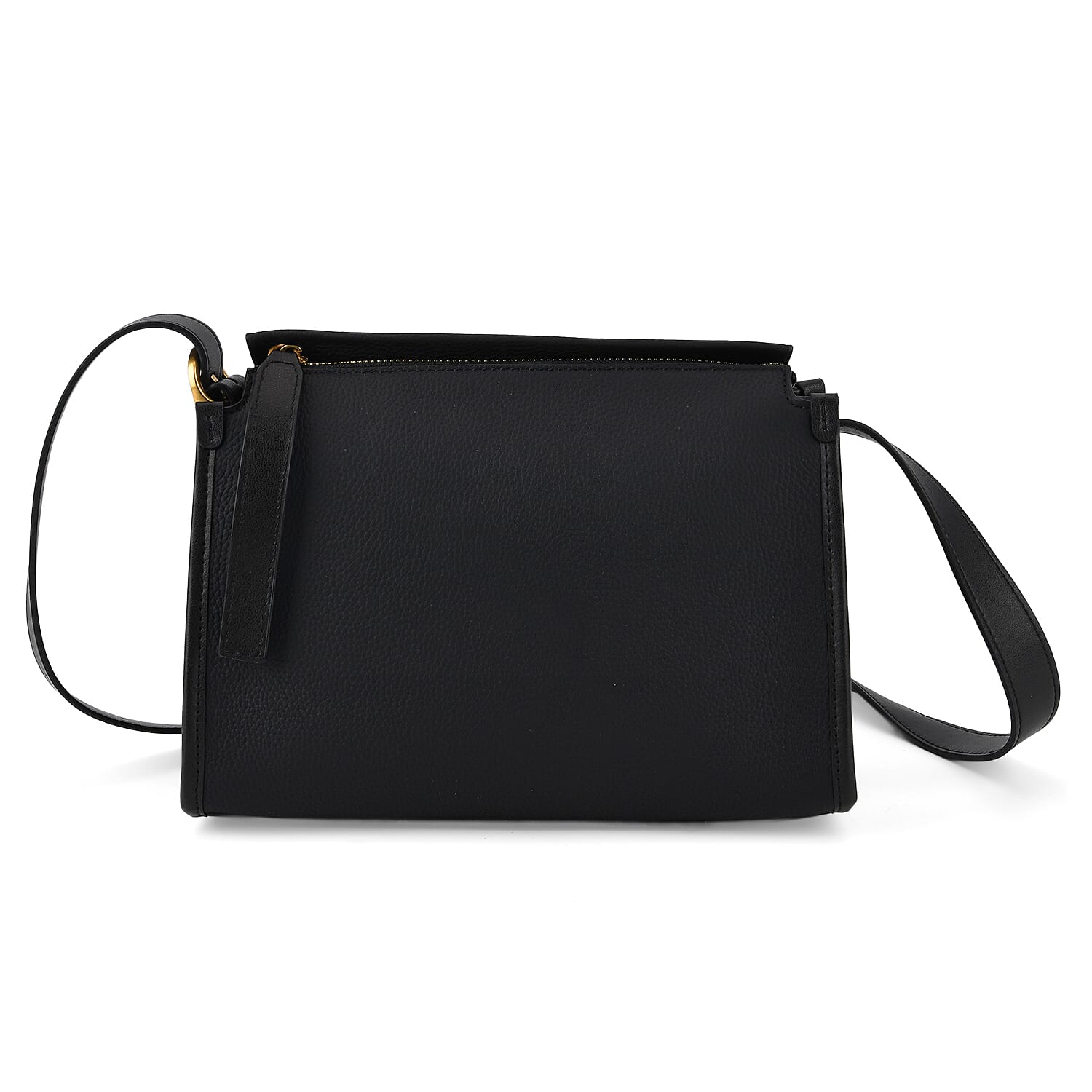 Valissiere Designer Inspired Genuine Leather Small Crossbody Handbag - Black