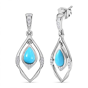 https://tjcuk.sirv.com/Products/84/3/8438220/D-Joy-Sleeping-Beauty-Turquoise-White-Zircon-Dangling-Earring-in-Rhodi_8438220.jpg?w=342&h=342
