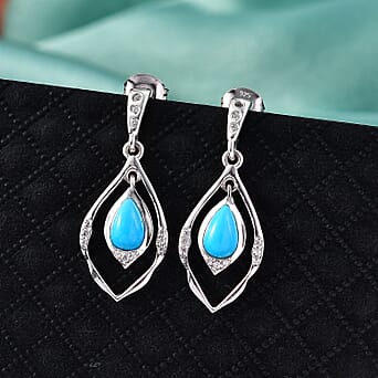 https://tjcuk.sirv.com/Products/84/3/8438220/D-Joy-Sleeping-Beauty-Turquoise-White-Zircon-Dangling-Earring-in-Rhodi_8438220_2.jpg?w=342&h=342